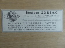 1929 pub zodiac d'occasion  Expédié en Belgium