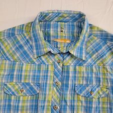 Camisa masculina adulto extra grande xadrez azul defesa insetos Cabelas XPG botão, usado comprar usado  Enviando para Brazil
