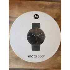 Motorola Moto 360 46mm Etui ze stali nierdzewnej Szare Skóra Smart Watch PRZECZYTAJ na sprzedaż  Wysyłka do Poland