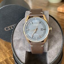 Relógio masculino Citizen ouro rosa CTO WDR couro marrom - BM6983-005 MSRP: US$ 275, usado comprar usado  Enviando para Brazil