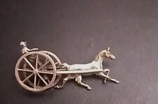 VINTAGE DESIGNER DANECRAFT STERLING SILVER CHARIOT HORSE DRAWN CARRIAGE PIN for sale  Shipping to South Africa