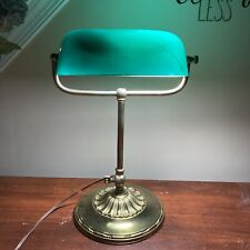 ANTIQUE EMERALITE DOUBLE KNUCKLE BANKERS ROLLTOP LAMP #8734 Adjustable for sale  Shipping to South Africa