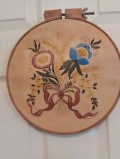 Original Art Work Painted on Kraft Paper and Mounted in Ring Hoop 1986 Signed for sale  Shipping to South Africa