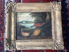  Small antique early 19th century landscape oil painting french ? for sale  Shipping to South Africa