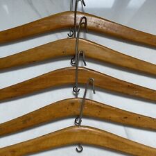 Used, Compactom Wardrobe Wooden Coat Hangers with Hooks Set of 5 for sale  Shipping to South Africa