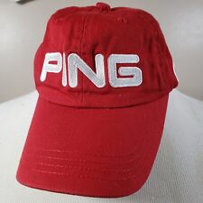 Chapéu de golfe Ping G5 boné Strapback vermelho branco ajustável bordado golfista adulto comprar usado  Enviando para Brazil