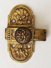 19th Cent French Ormolu THUMB SLIDING LATCH Bronze dore Fancy Door Lock Flush , usado segunda mano  Embacar hacia Argentina