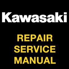 KAWASAKI KX125 KX250 1988 1989 1990 1992 1992 1993 1994 REPAIR SERVICE  MANUAL, used for sale  Shipping to South Africa