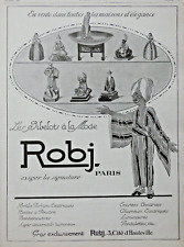 1925 ROBJ PORCELAIN BIBELOTS FASHIONABLE PRESS ADVERTISEMENT BURN PERFUME, used for sale  Shipping to South Africa