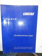 FIAT X 1/9 manuale istruzioni Caratteristiche e dati segunda mano  Embacar hacia Argentina