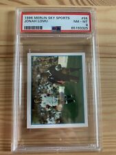 1996 JONAH LOMU Rugby Merlin Sky Sports Sticker #55 PSA 8 NM-MT for sale  Shipping to South Africa