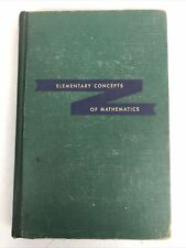 Elementary Concepts Of Mathematics 4ª impressão McMillan por Jones 1958 comprar usado  Enviando para Brazil