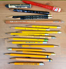 Vintage Pencil Lot Great Western Try-Rex TMC Townley Crbo Weld Velvet Dixon 19 for sale  Shipping to South Africa