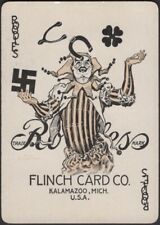 Playing Cards Old Antique Wide JOKER Single Card * GOOD LUCK Wishbone SWASTIKA * for sale  Shipping to Canada