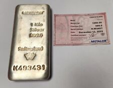 1kg 999 silver for sale  LEEDS