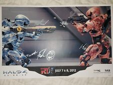 Halo poster autographed for sale  Austin