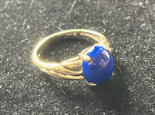 Goldring blauem lapislazuli gebraucht kaufen  Wiesbaden