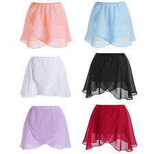 Girls Dance Chiffon Skirt Wrap Over Scarf Ballet Skirt Ballerina Tutu Dancewear for sale  Shipping to South Africa