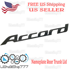 Rear Nameplate ACCORD Gloss Black Badge Sport Emblem for Trunk Lid Honda Accord for sale  Shipping to South Africa