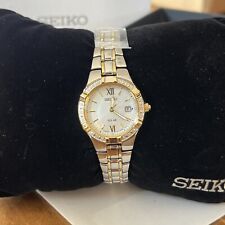 Relógio Feminino SEIKO Solar Dois Tons Diamantes Aço Inoxidável - SUT068 MSRP: US$ 425 comprar usado  Enviando para Brazil