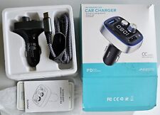 AINOPE FM Transmitter Bluetooth Car Charger QC3.0 Adapter (AV839)       (77) for sale  Shipping to South Africa