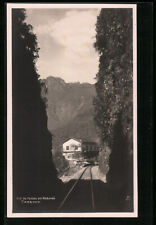 Serra do Cadeado, Bahnstrecke mit Haus vor Bergkulisse, Ansichtskarte , usado comprar usado  Enviando para Brazil