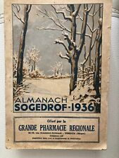 Almanach sogedrof 1936 d'occasion  Saint-Gobain