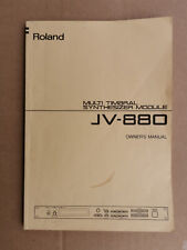ROLAND JV-880 synthesizer  manual Bedienungsanleitung auf ENGLISH handbuch comprar usado  Enviando para Brazil