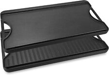 E81145 GFTIME 51CM x 26.5CM Cast Iron Griddle Plate for Gas Stovetop NEW for sale  Shipping to Ireland