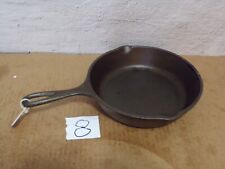 Lodge Cast Iron Skillet USA 8" Seasoned Flat Bottom for sale  Shipping to South Africa