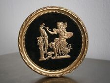 Medallón de Pared Bronce Dorado St Luis XVI Decoración Mujer Antigua Antiguo, usado comprar usado  Enviando para Brazil