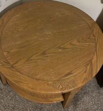 Oak round table for sale  MANCHESTER