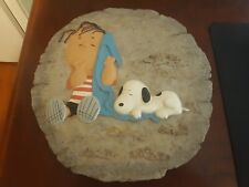 PEANUTS SNOOPY WITH LINUS GARDEN COLLECTION STEEPING STONE OR WALL HANGER CUTE!! for sale  Shipping to South Africa