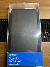 Capa flip original Microsoft para Lumia 640 com suporte para cartão, preta. comprar usado  Enviando para Brazil