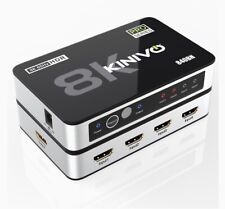Switch Kinivo 8K HDMI com controle remoto 4 em 1 saída - 4 portas, 8K 60Hz, 4K 120Hz HDMI 2.1 comprar usado  Enviando para Brazil