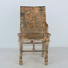 Rara Antiguo Egipto Faraónico Antiguo Trono Silla del Rey Tut A.C. Egiptología segunda mano  Embacar hacia Argentina