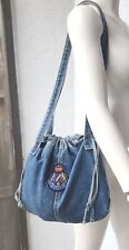 Bolsa de ombro Gitano vintage azul jeans com cordão, usado comprar usado  Enviando para Brazil