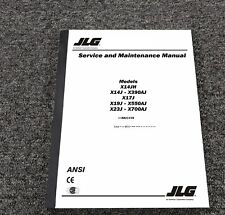 JLG X17J Compact Crawler Boom Lift Shop Service Repair & Maintenance Manual for sale  Fairfield