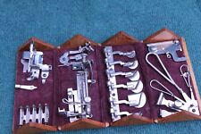 Usado, Caixa de quebra-cabeça Singer antiga refinada e acessórios estilo 11 máquina de costura carvalho comprar usado  Enviando para Brazil