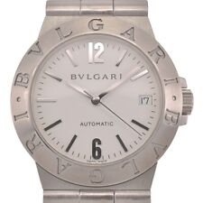 Relógio masculino automático BVLGARI Diagono Sports LCV35S data mostrador branco N#129332 comprar usado  Enviando para Brazil