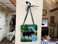 painted moose window for sale  Quincy