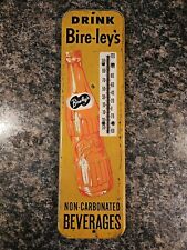 Vintage Original Drink Bireleys Orange Soda Sign Metal Thermometer Crush for sale  Shipping to South Africa