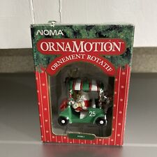 Vintage 1989 Noma Ornamotion Ornamento Rotativo “Antes” Carrinho de Golfe Papai Noel Natal comprar usado  Enviando para Brazil