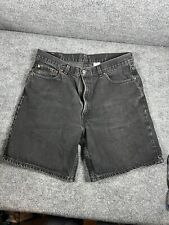 Shorts jeans vintage Levis masculino 36 550 preto ajuste relaxado, usado comprar usado  Enviando para Brazil