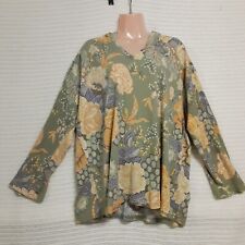 Usado, Blusa Chaps Feminina Waffle Térmica com Capuz Tamanho 1X Verde Floral Algodão comprar usado  Enviando para Brazil