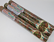 Lote de 3 BURGANDY CHRISTMAS vintage anos 90 Rubbermaid FabriCraft Peel n Stick comprar usado  Enviando para Brazil