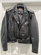 Great Condition Unik Leather Apparel Motorcycle Biker Jacket Harley Sz 44 Large for sale  Shipping to South Africa