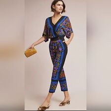 Anthropologie jumpsuit floral for sale  Shipping to Ireland