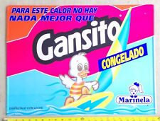 Placa publicitária de metal Gansito Marinela bolo lanche mexicano ganso espanhol comprar usado  Enviando para Brazil