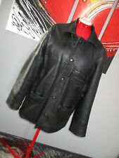 Vintage ARMANI JEANS black genuine leather jacket na sprzedaż  PL